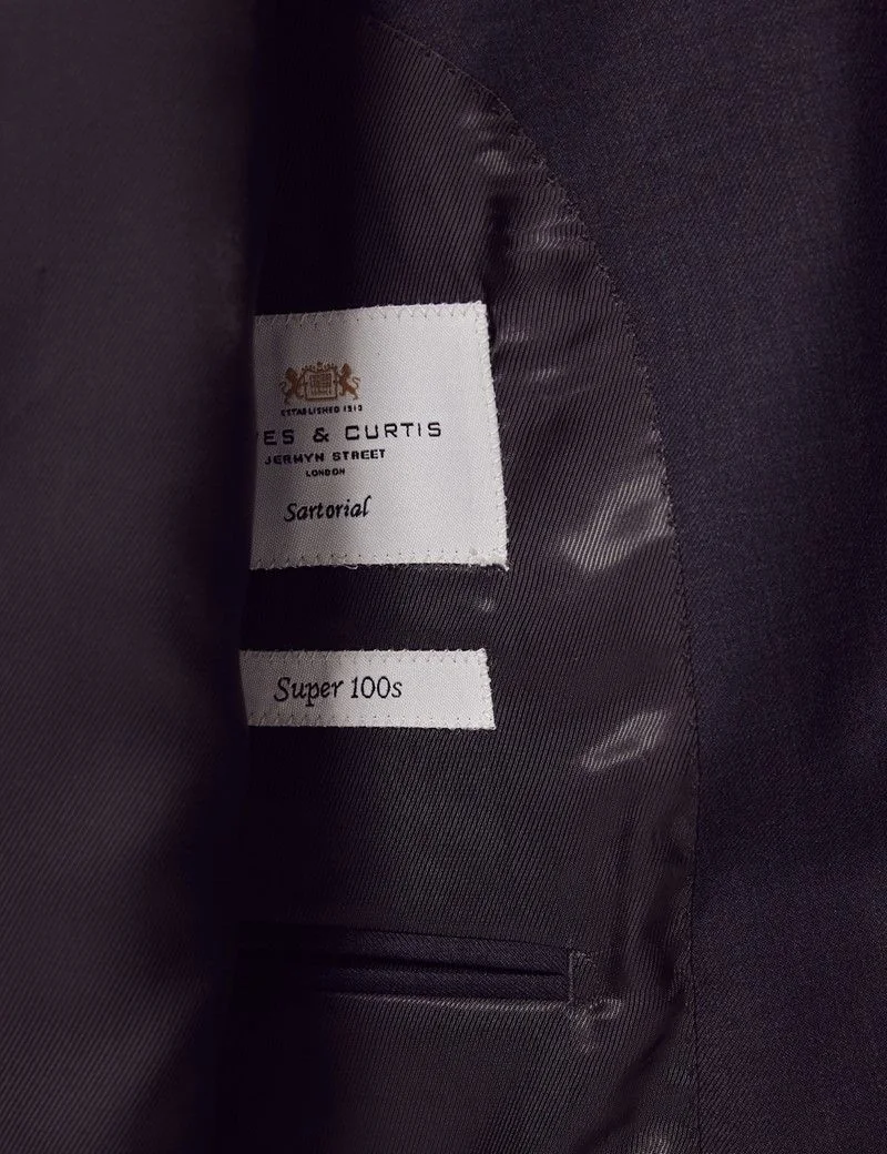 Slim Fit Charcoal Twill Suit thumbnail 2