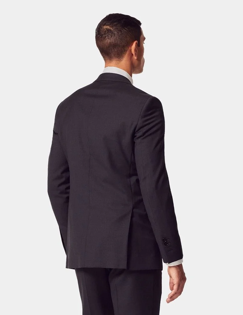 Slim Fit Charcoal Twill Suit thumbnail 3