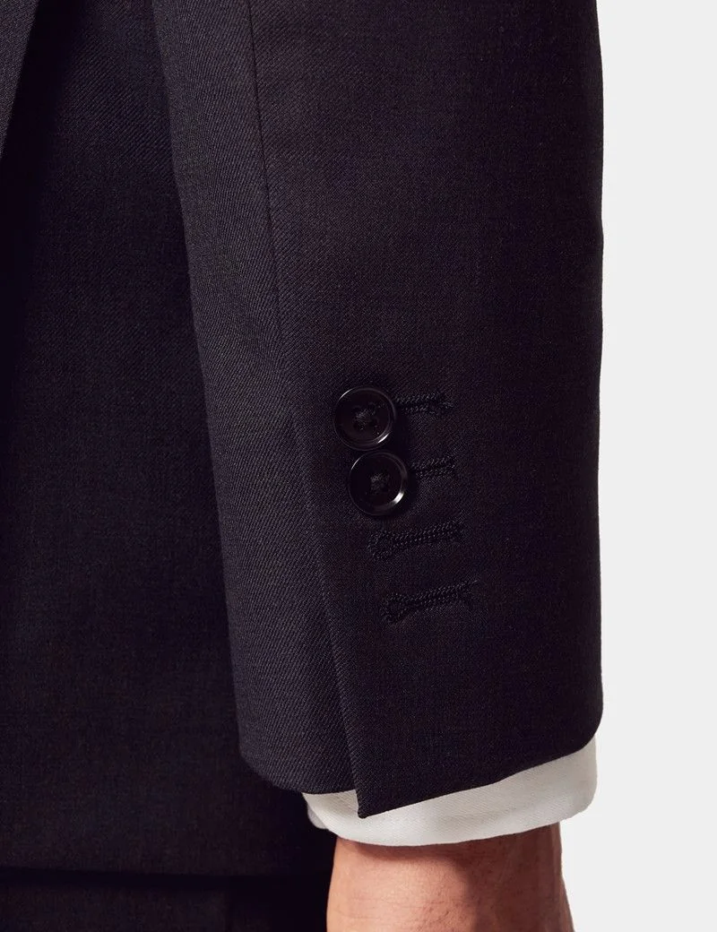 Slim Fit Charcoal Twill Suit thumbnail 5