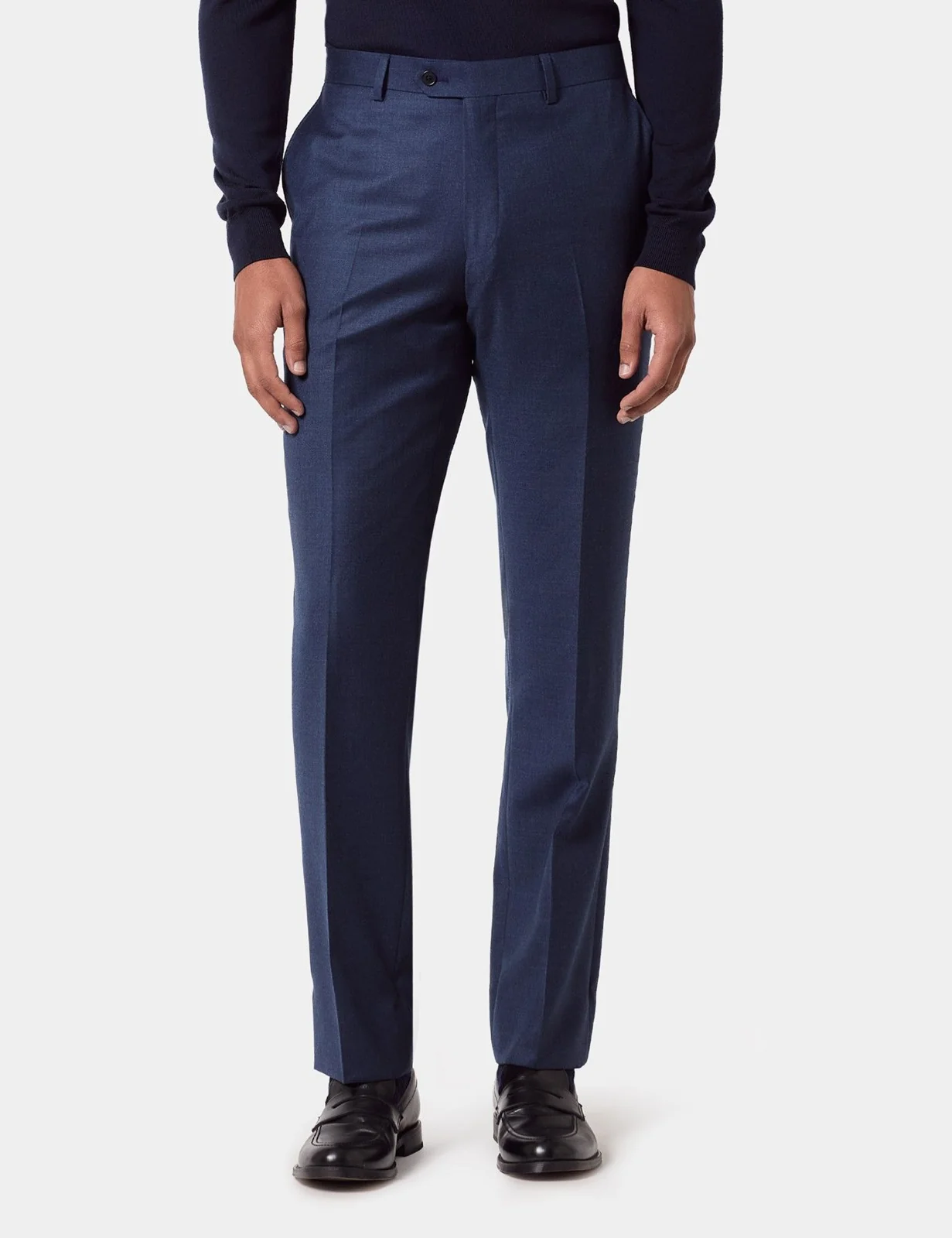 Slim Fit Dark Blue Trousers primary image