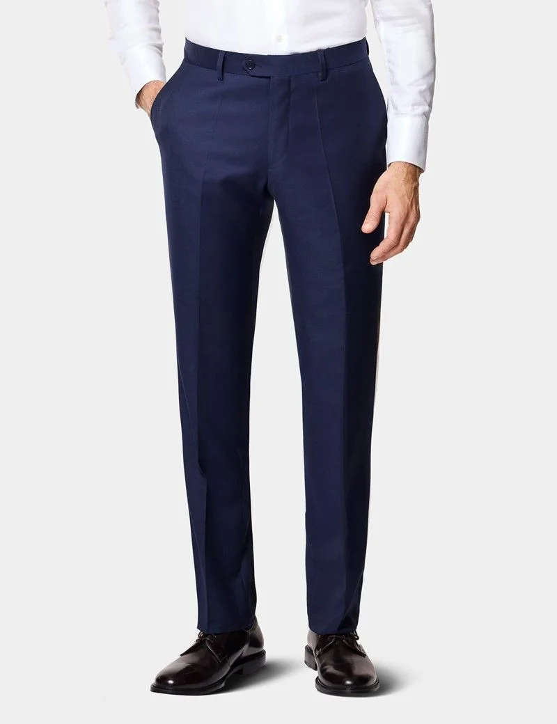 Slim Fit Dark Blue Twill Suit thumbnail 2
