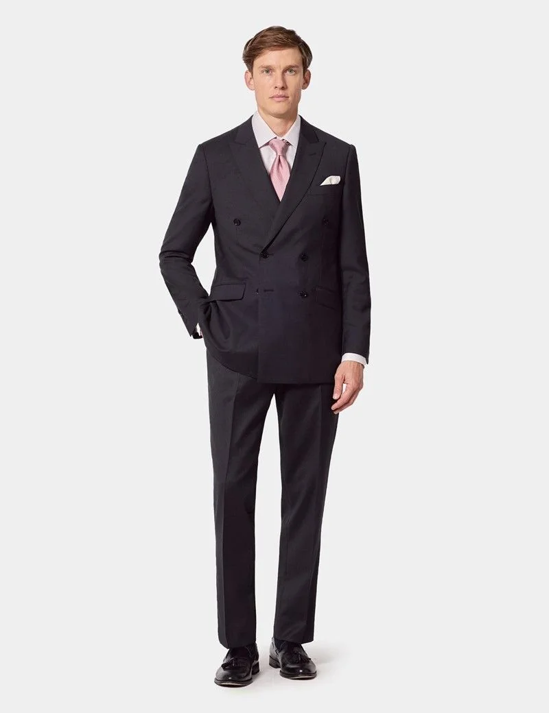 Slim Fit Dark Charcoal Twill Suit Jacket thumbnail 6