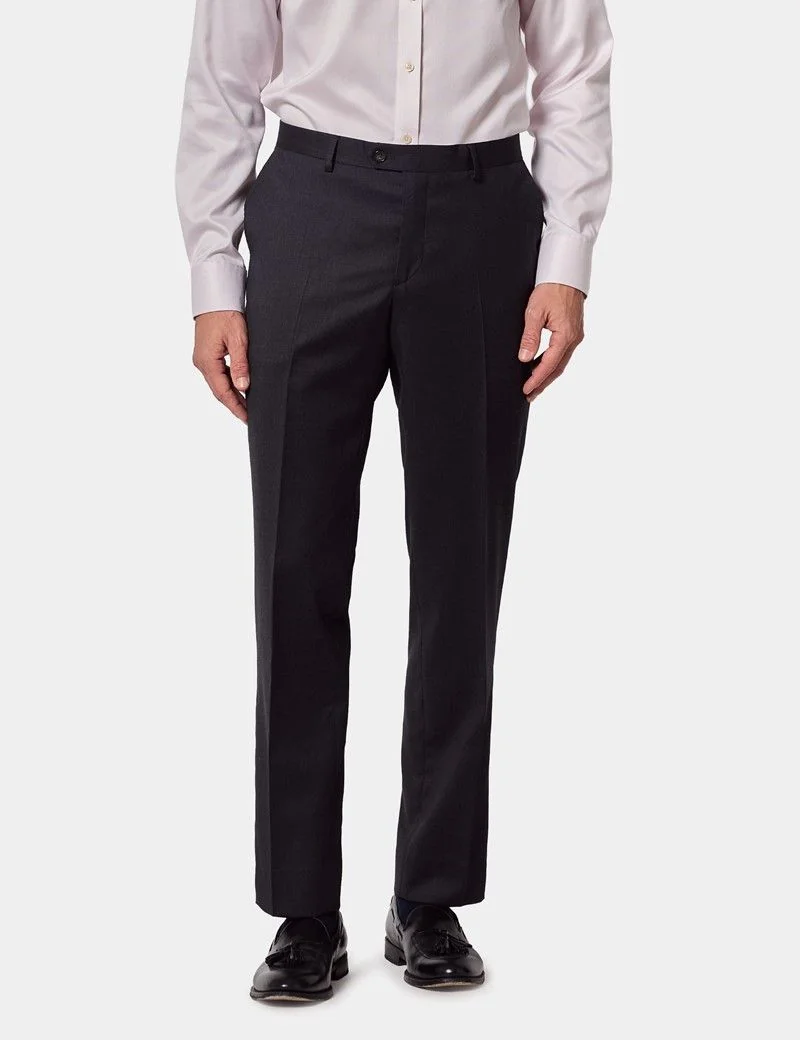 Slim Fit Dark Charcoal Twill Suit thumbnail 4