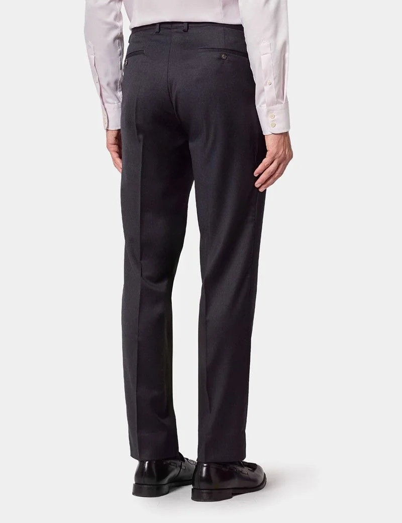 Slim Fit Dark Charcoal Twill Suit thumbnail 6