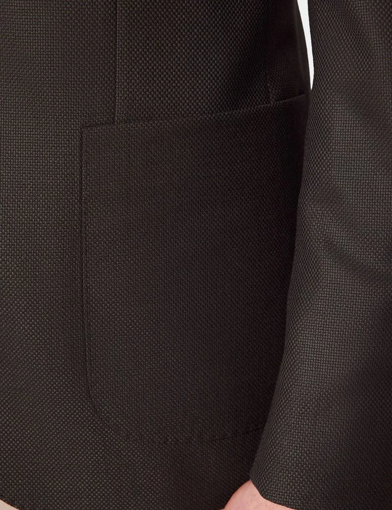 Slim Fit Dark Green Semi Plain 1913 Blazer thumbnail 9