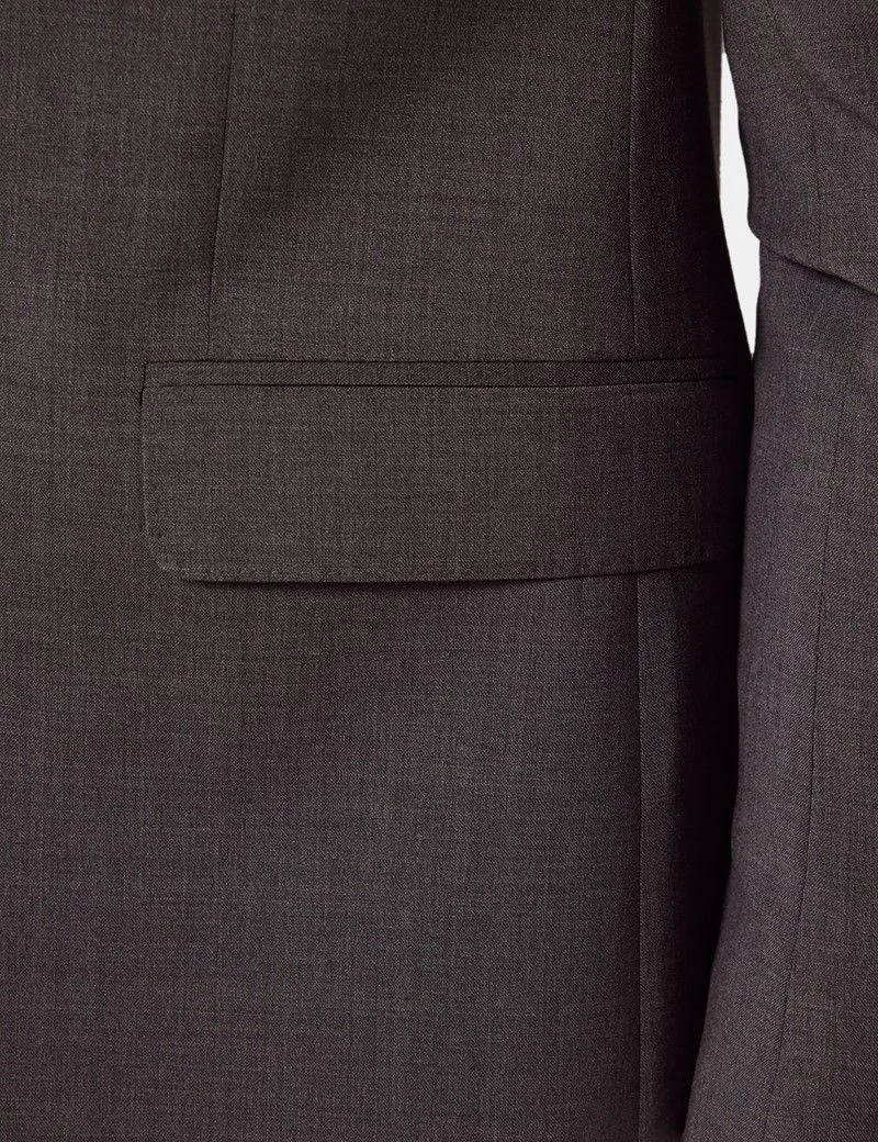 Slim Fit Dark Grey Suit Jacket thumbnail 2
