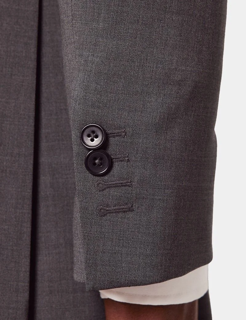 Slim Fit Dark Grey Suit Jacket thumbnail 5