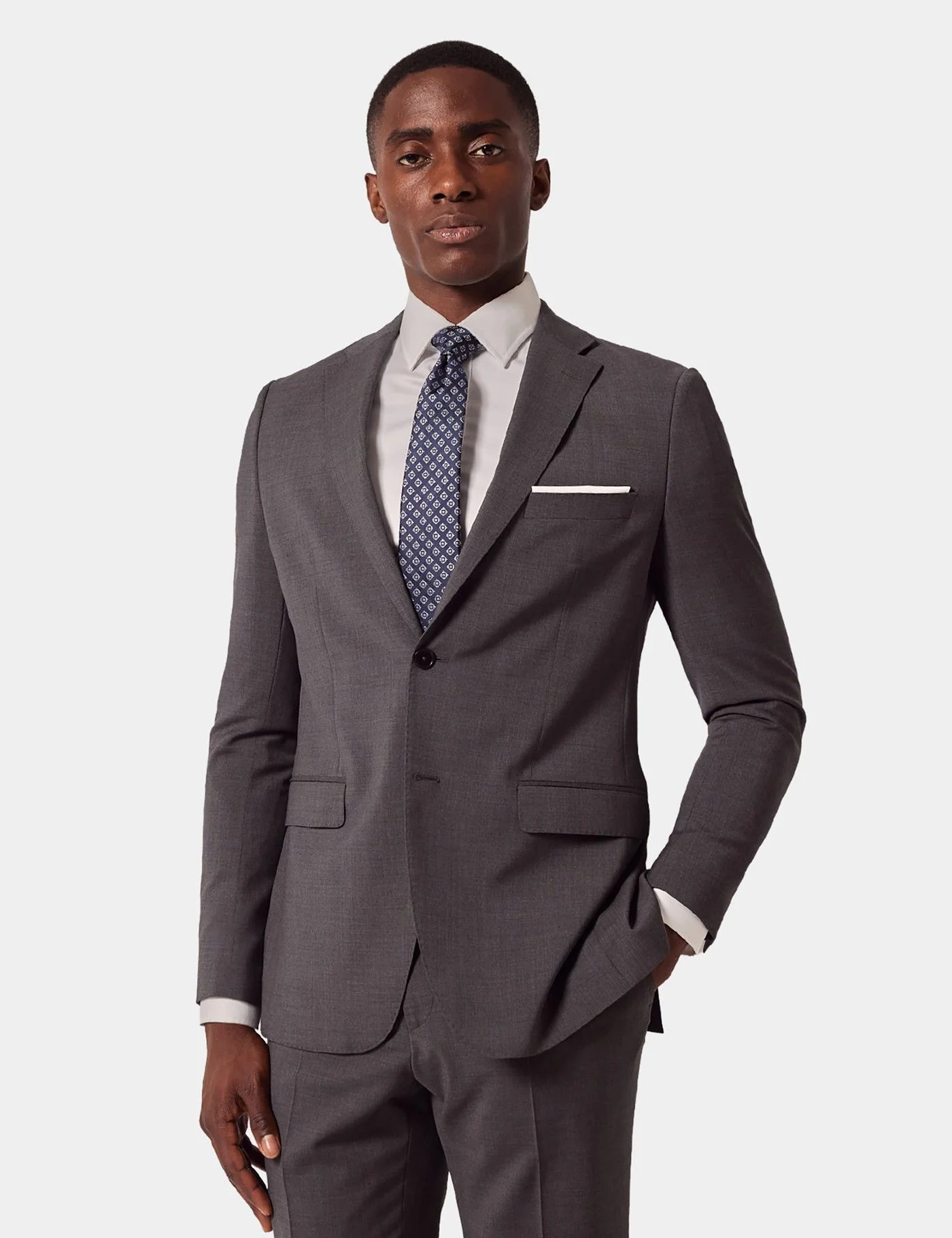 Slim Fit Dark Grey Suit Jacket primary image