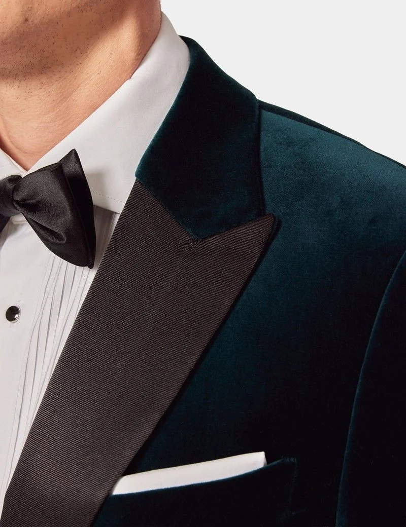 Slim Fit Dark Teal Jacket thumbnail 3