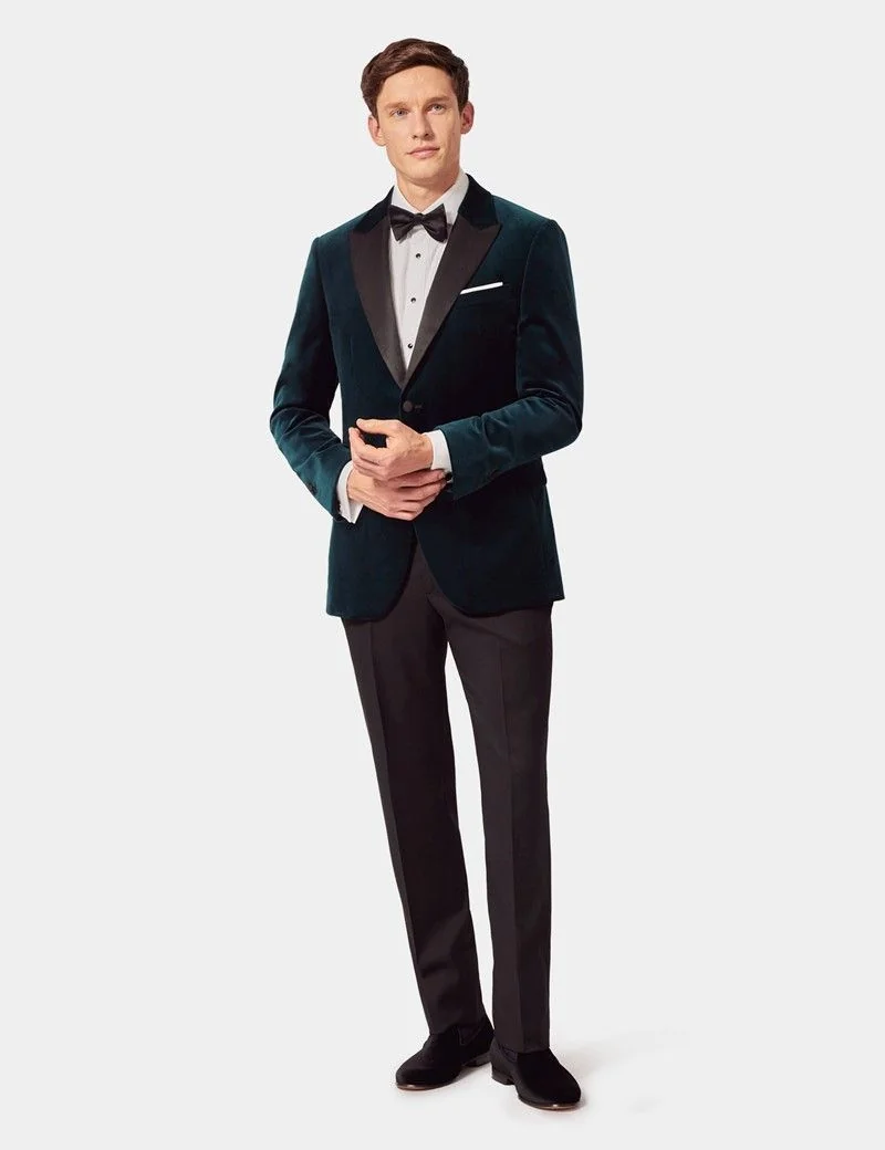 Slim Fit Dark Teal Jacket thumbnail 4