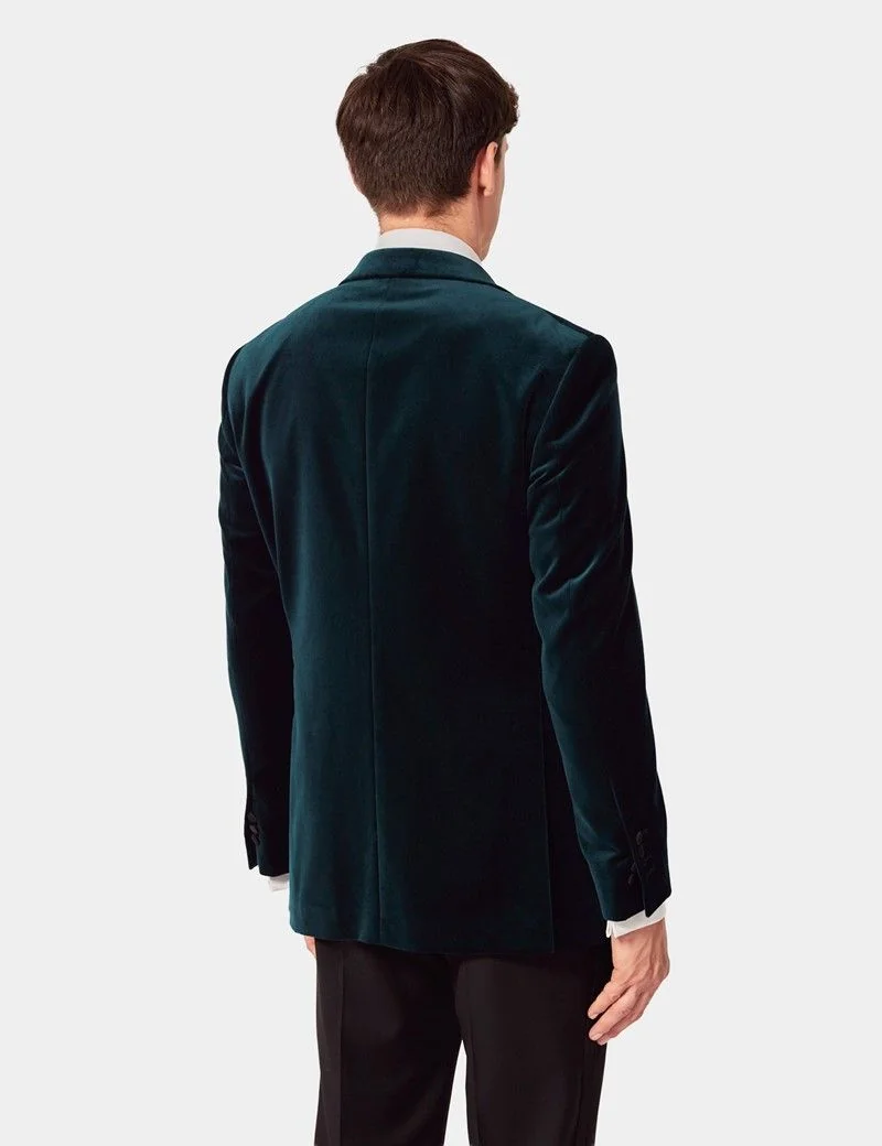 Slim Fit Dark Teal Jacket thumbnail 5