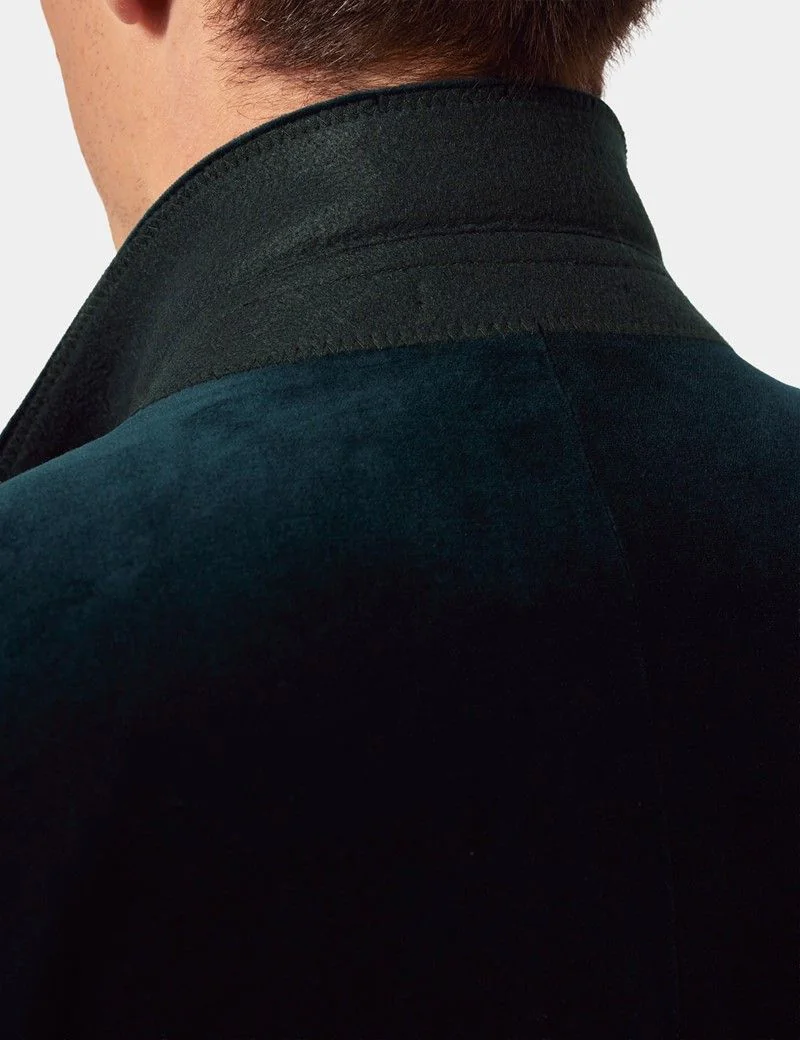 Slim Fit Dark Teal Jacket thumbnail 6