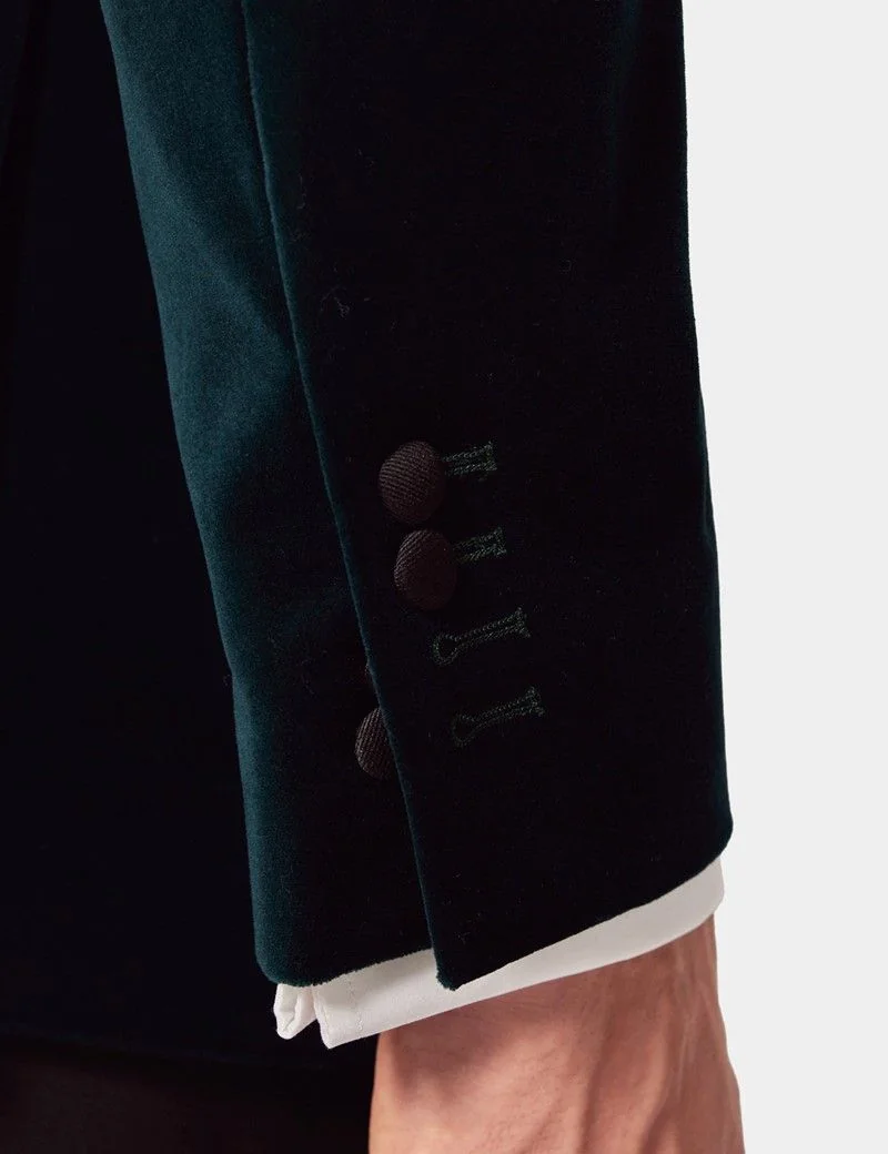 Slim Fit Dark Teal Jacket thumbnail 7