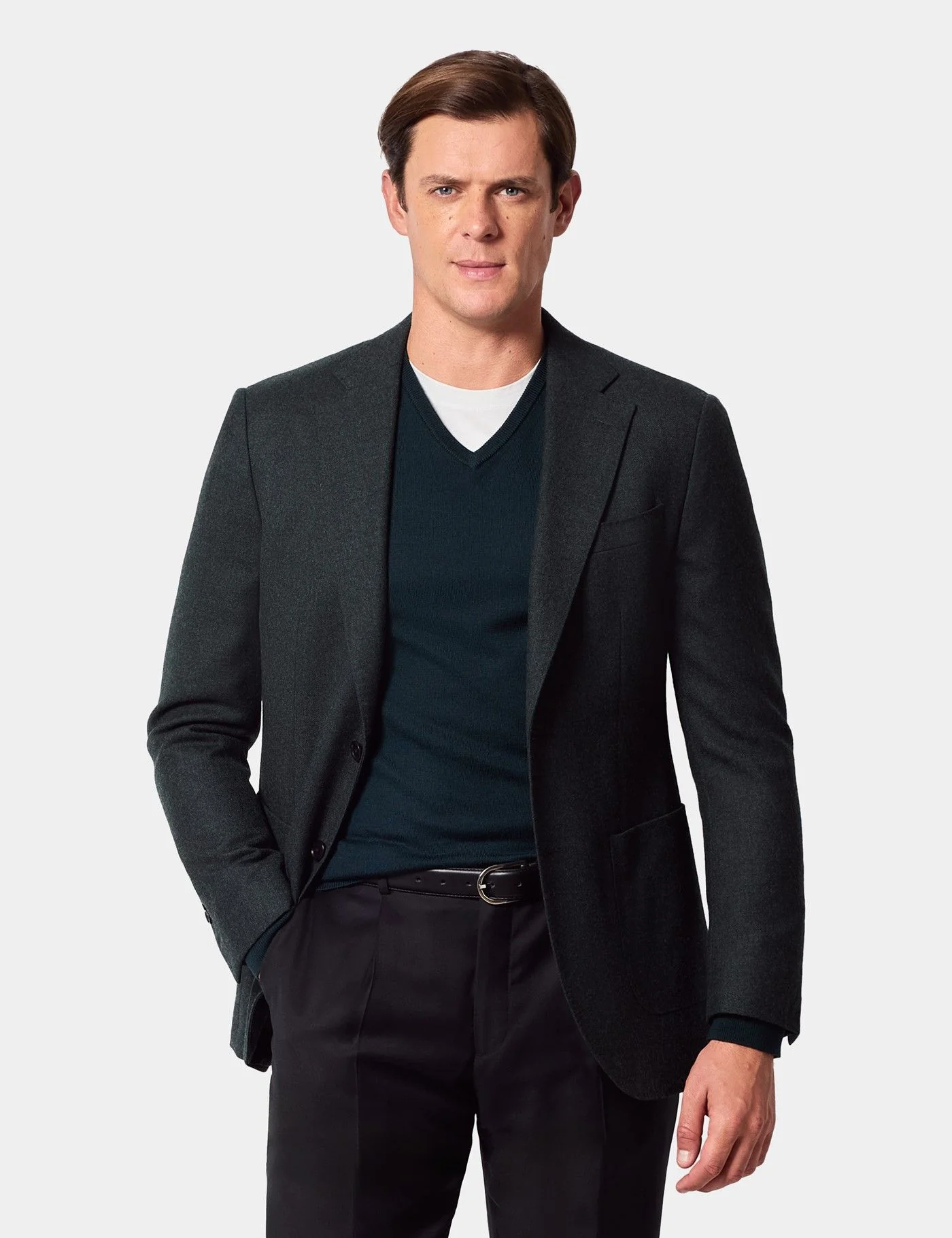 Slim Fit Green Blazer primary image