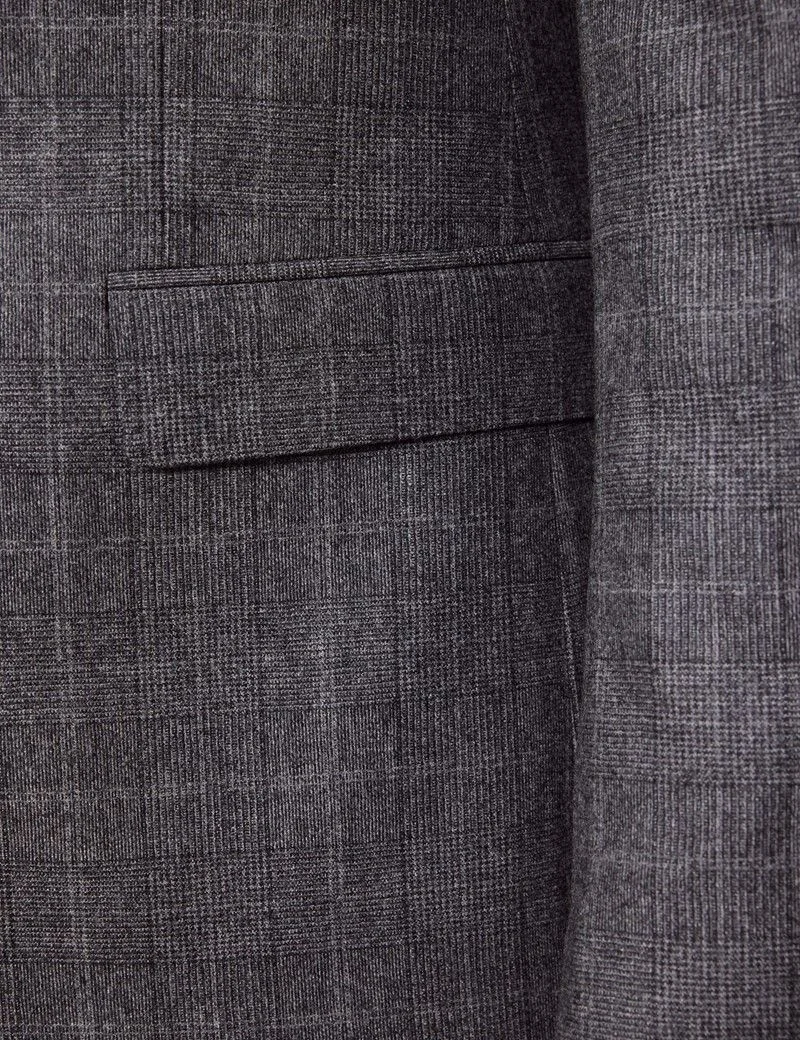Slim Fit Grey Check 1913 Suit Jacket thumbnail 4