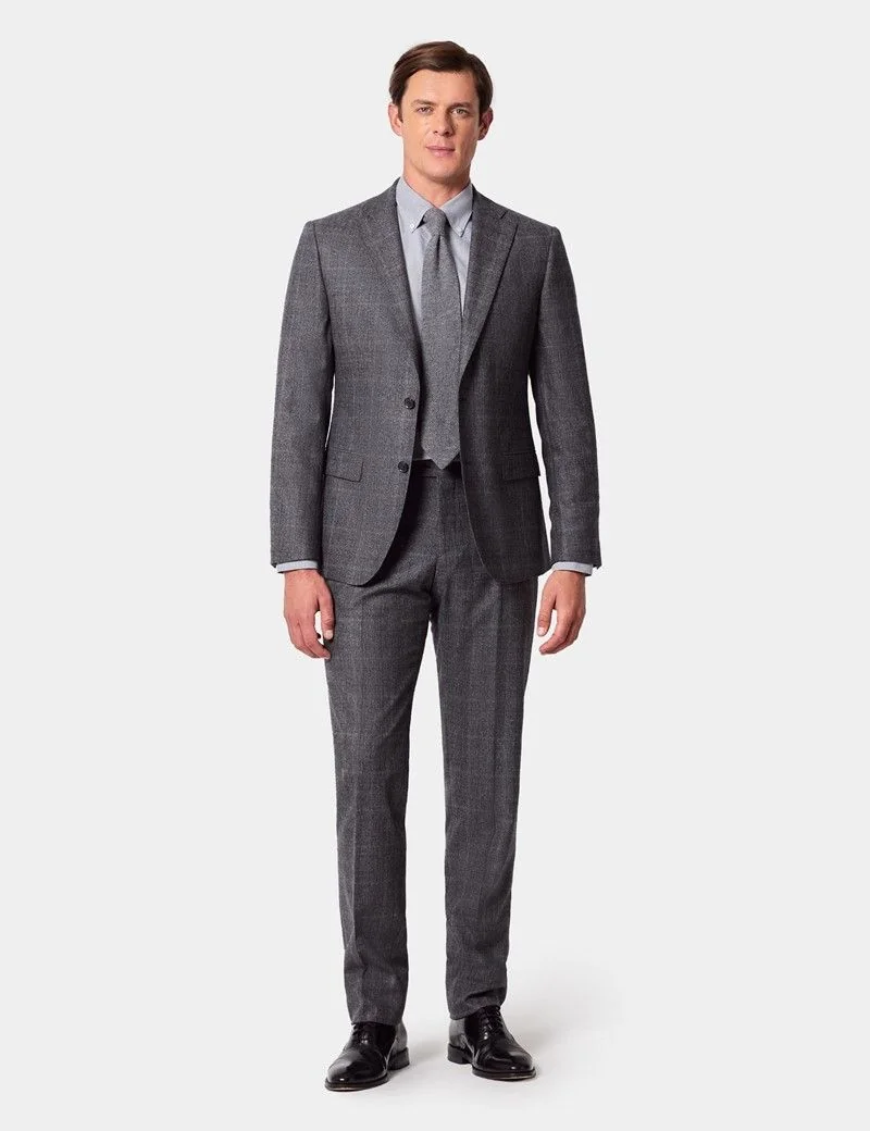 Slim Fit Grey Check 1913 Suit Jacket thumbnail 8