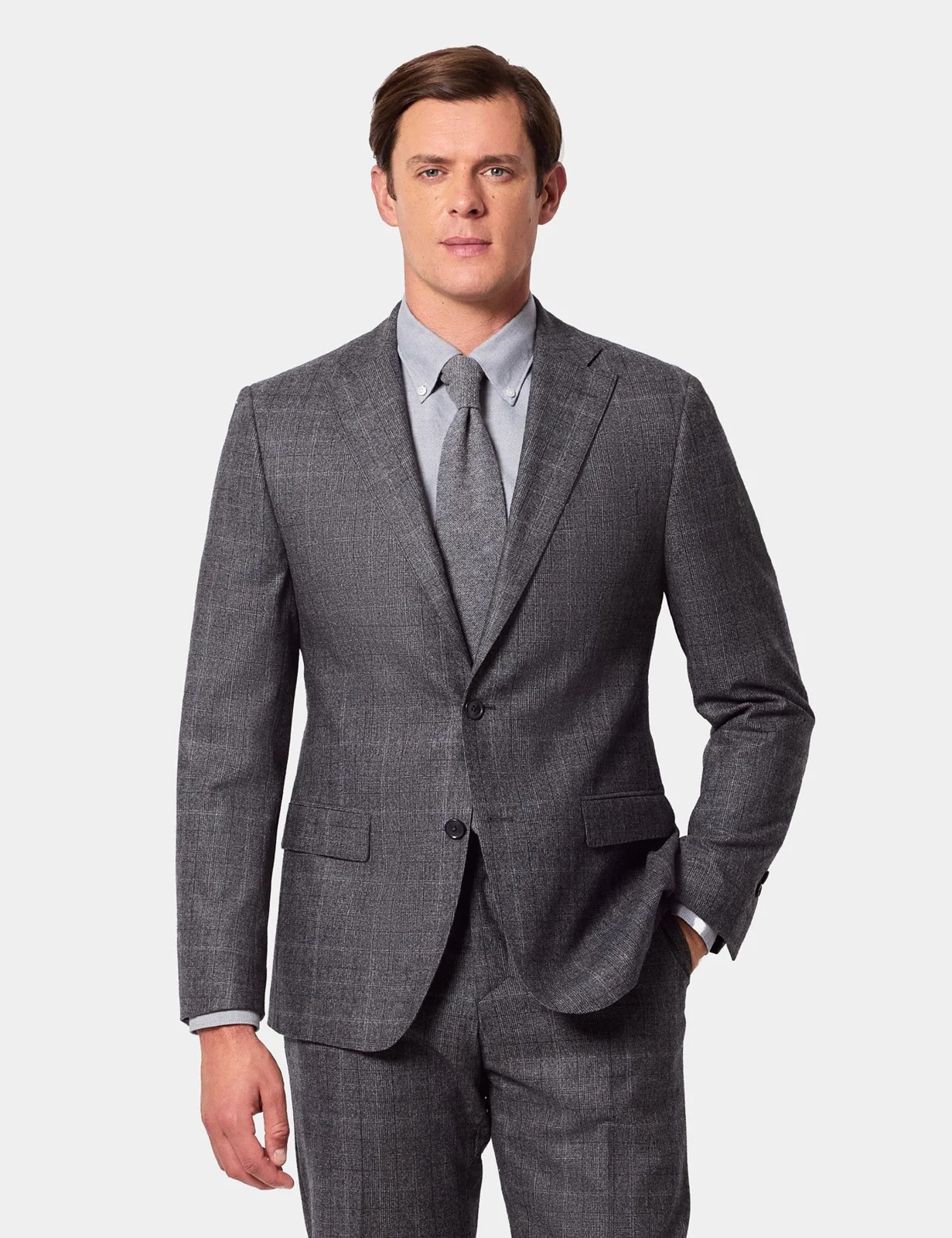 Slim Fit Grey Check 1913 Suit Jacket primary image
