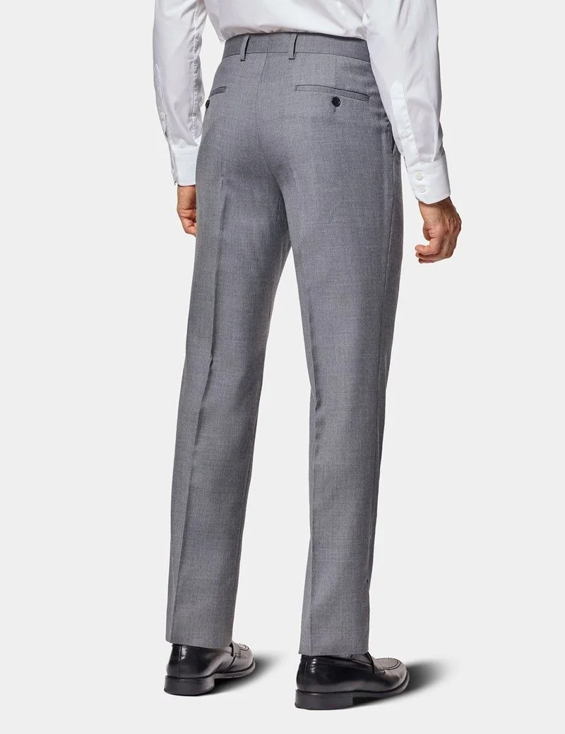 Slim Fit Mid Grey Twill Suit thumbnail 5
