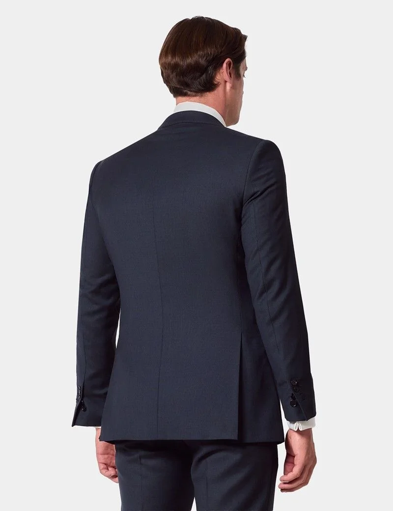 Slim Fit Navy Birdseye Suit thumbnail 2