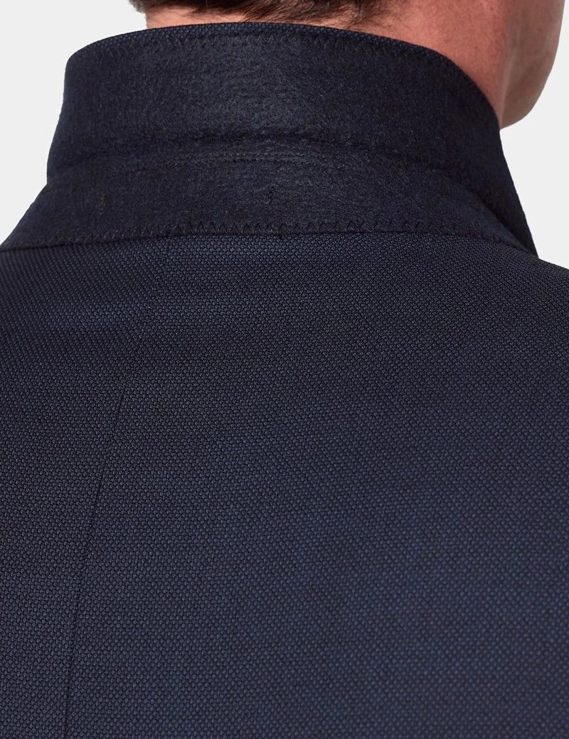 Slim Fit Navy Birdseye Suit thumbnail 3