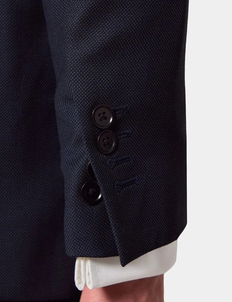 Slim Fit Navy Birdseye Suit thumbnail 4