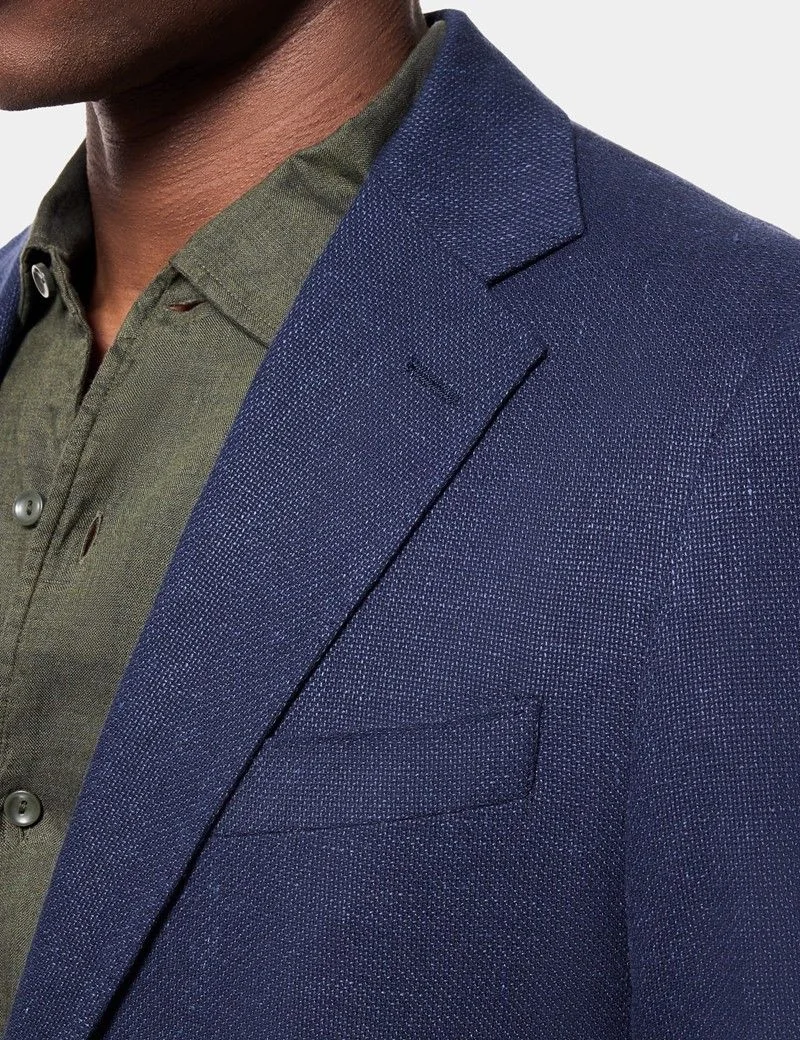 Slim Fit Navy Blazer thumbnail 3