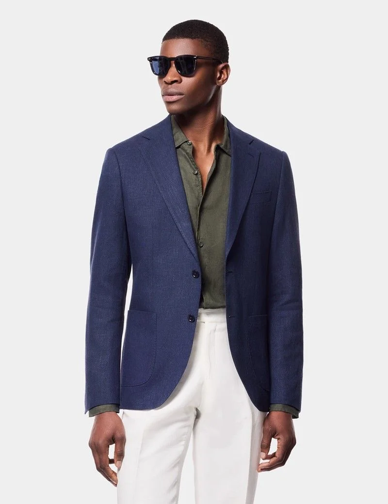 Slim Fit Navy Blazer thumbnail 7