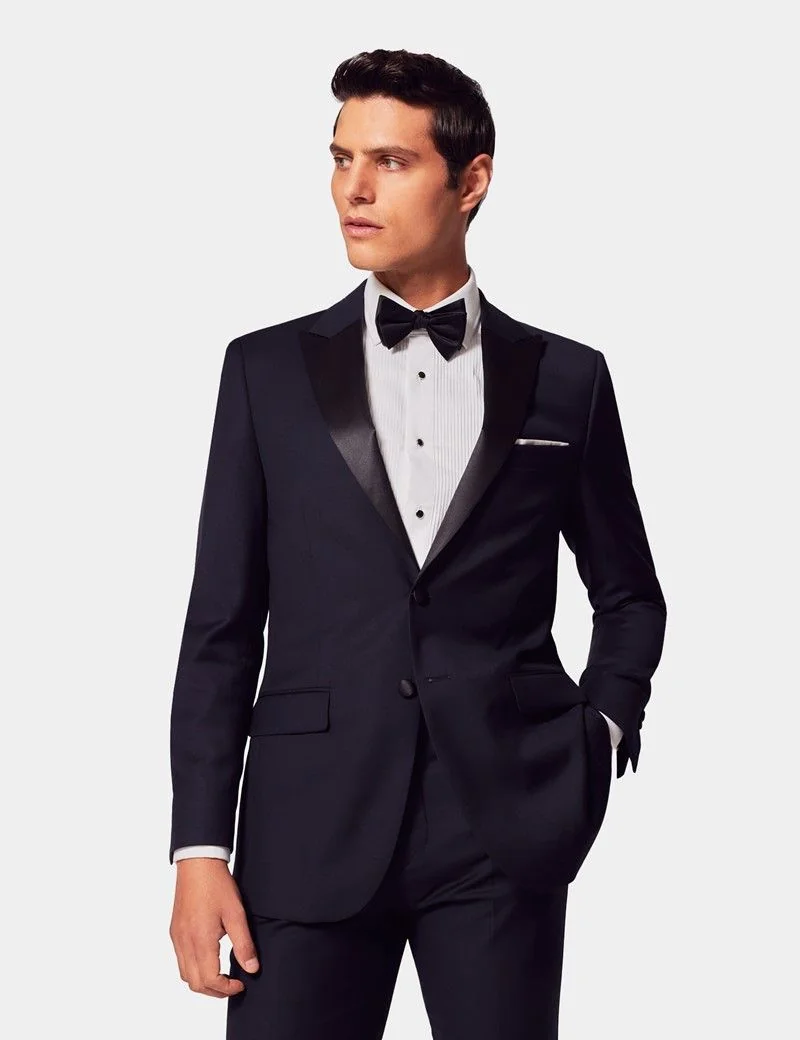Slim Fit Navy Dinner Jacket thumbnail 8