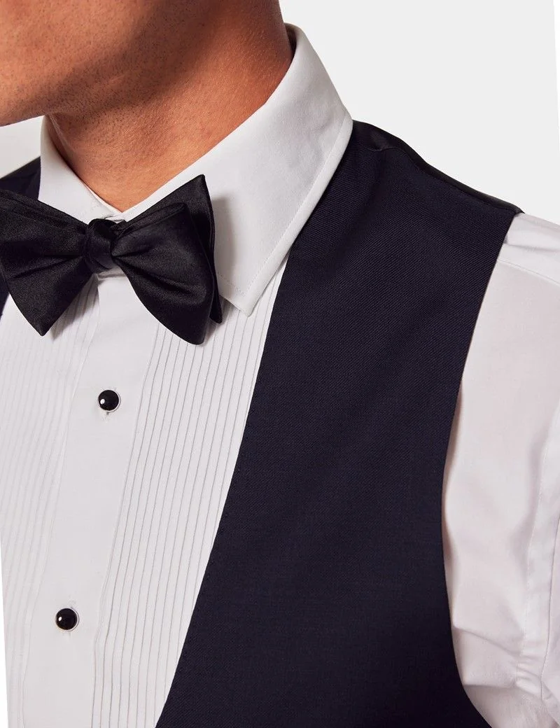 Slim Fit Navy Dinner Waistcoat thumbnail 3