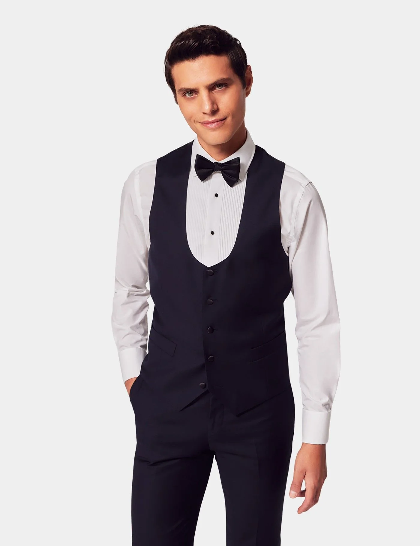 Slim Fit Navy Dinner Waistcoat primary image