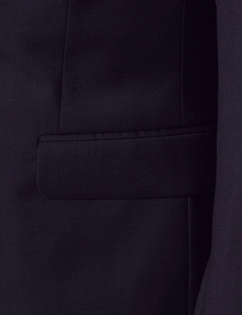 Slim Fit Navy Shawl Dinner Suit Jacket thumbnail 4