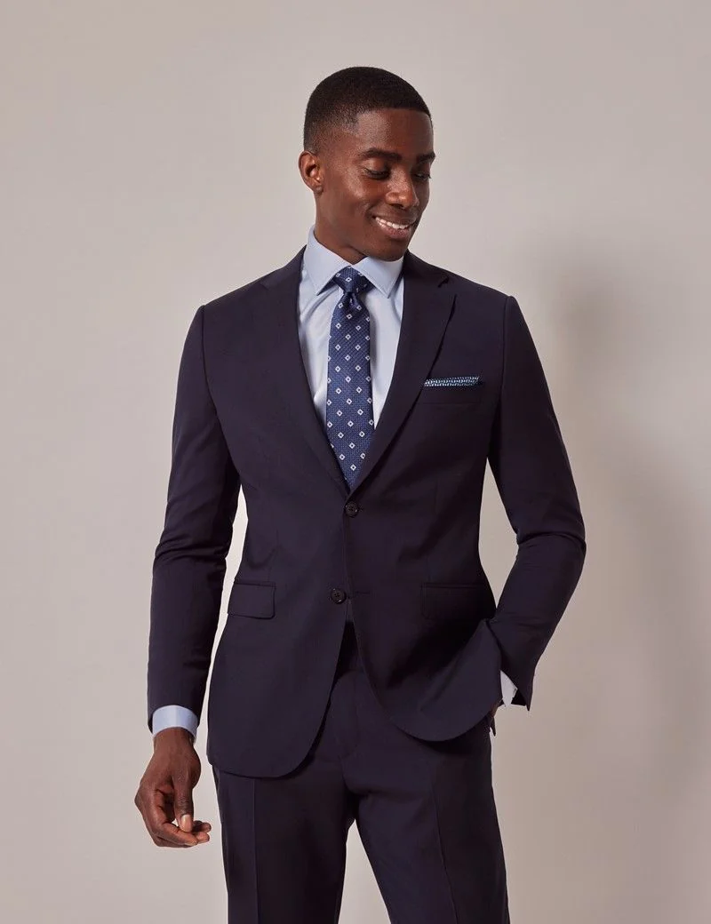 Slim Fit Navy Suit Jacket thumbnail 2