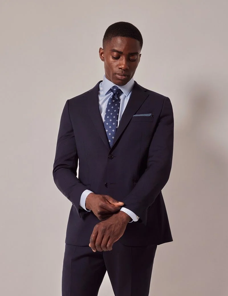 Slim Fit Navy Suit thumbnail 2