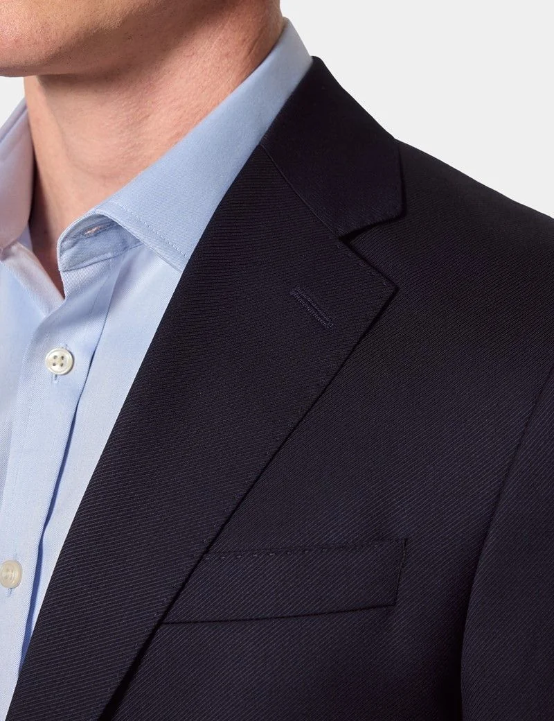Slim Fit Navy Twill 1913 Suit Jacket thumbnail 3
