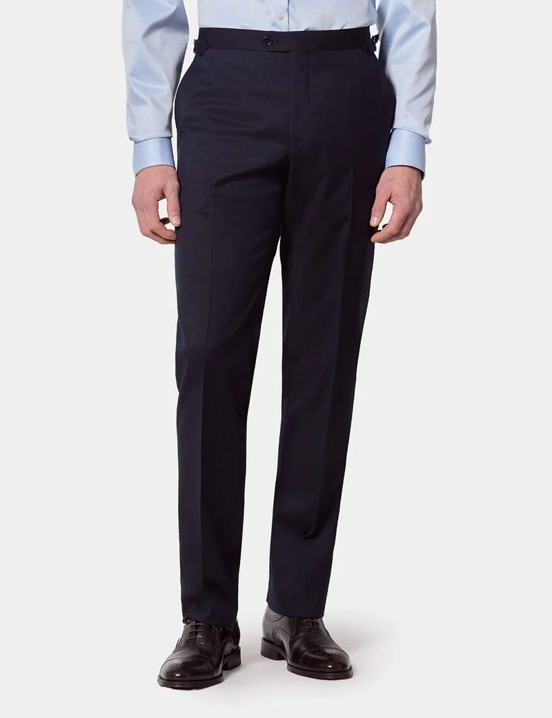 Slim Fit Navy Twill 1913 Suit Trousers thumbnail 2