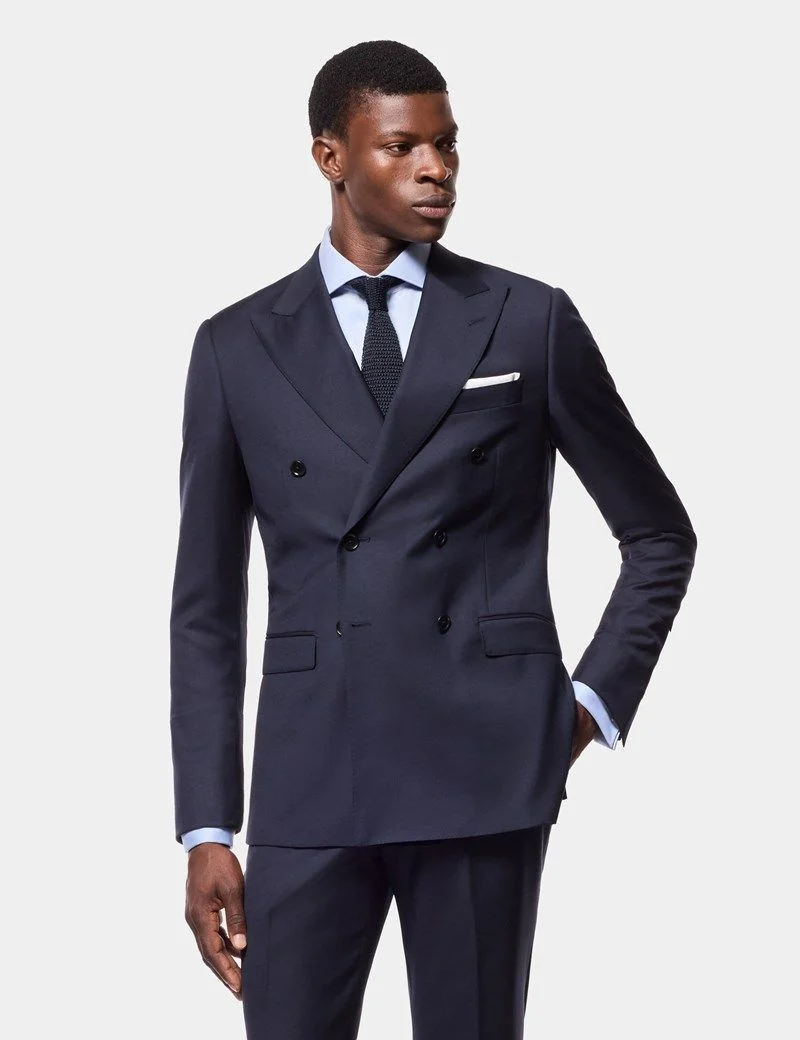 Slim Fit Navy Twill Suit Jacket thumbnail 2