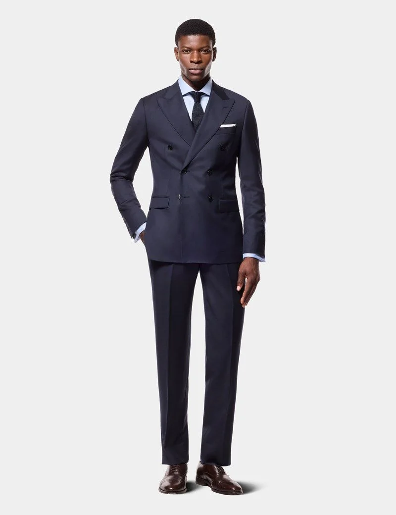 Slim Fit Navy Twill Suit Jacket thumbnail 6