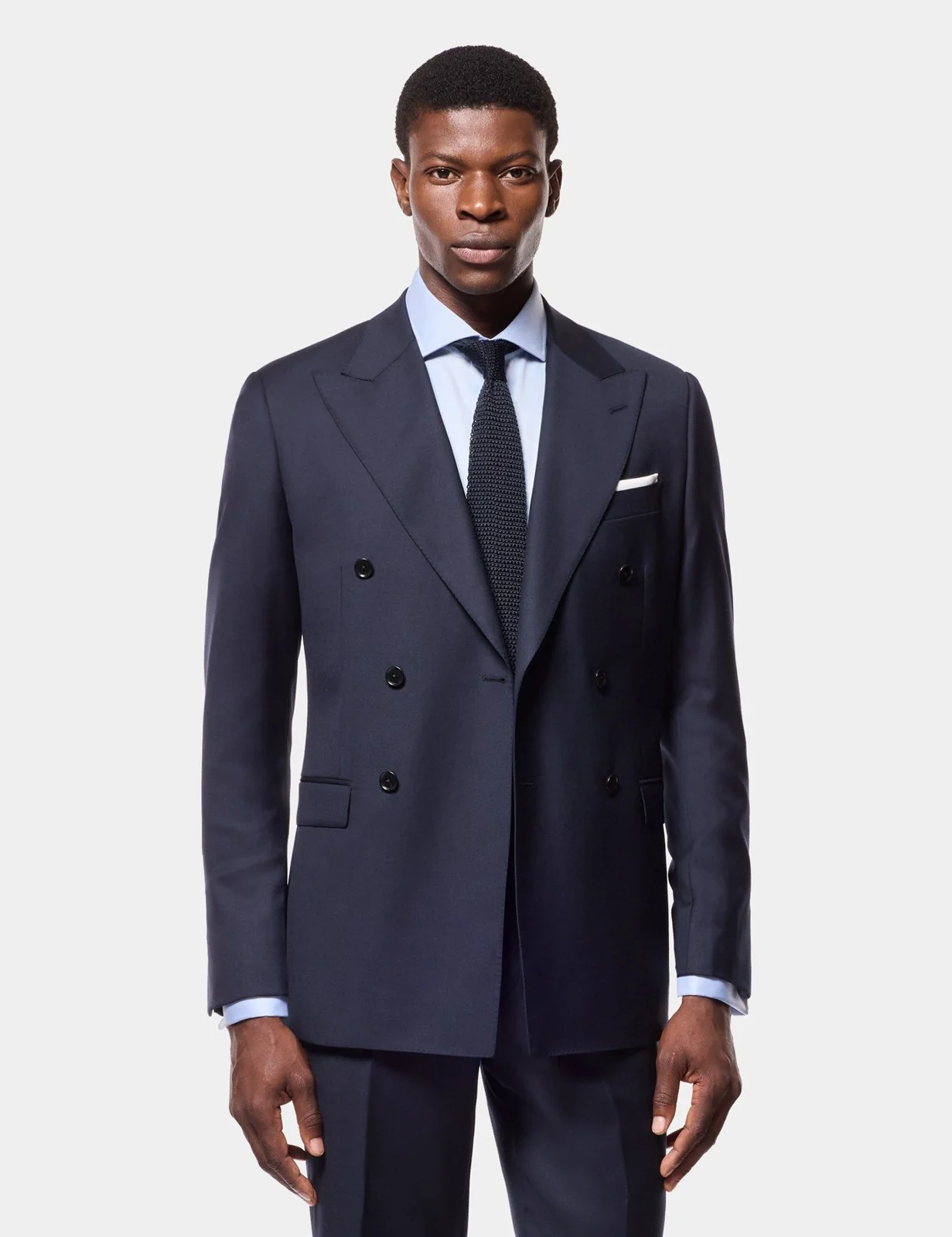 Slim Fit Navy Twill Suit Jacket by Hawes & Curtis