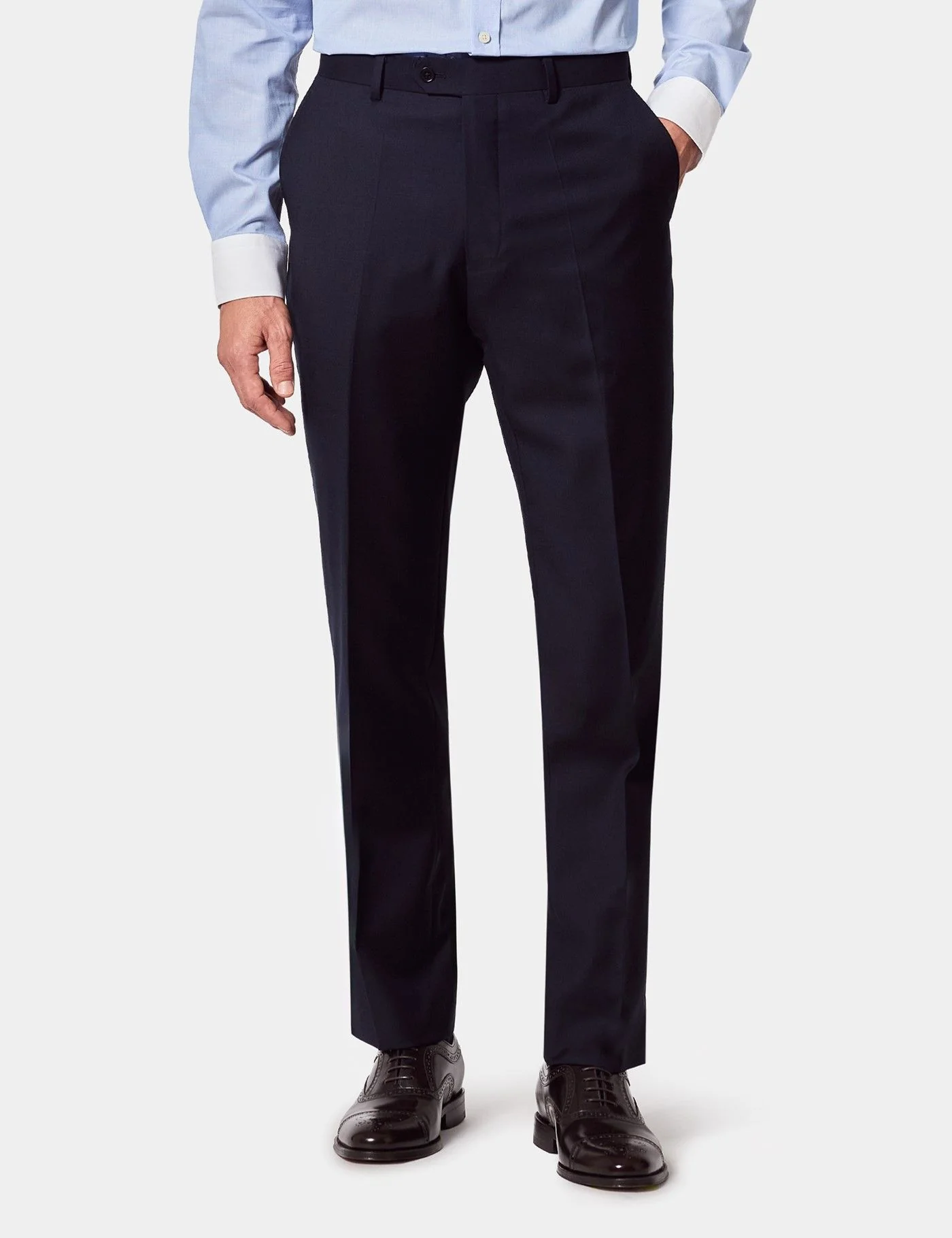 Slim Fit Navy Twill Suit Trousers primary image