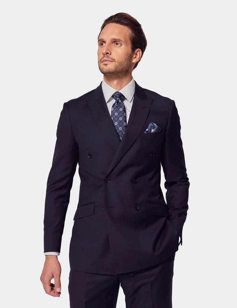 Slim Fit Navy Twill Suit thumbnail 7
