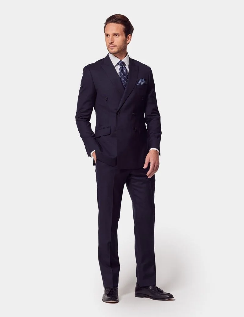 Slim Fit Navy Twill Suit thumbnail 8