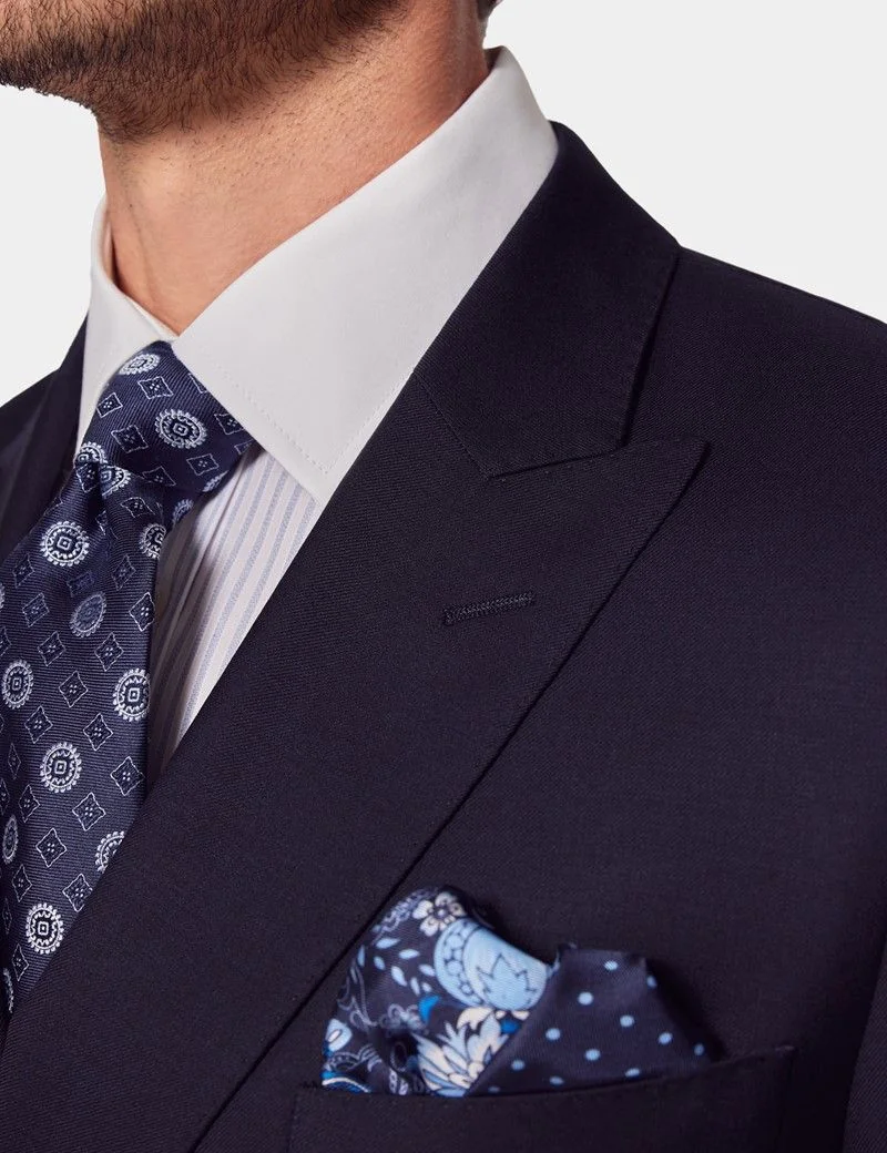 Slim Fit Navy Twill Suit thumbnail 9