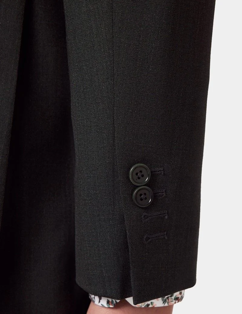 Slim Fit Olive Crepe 1913 Suit Jacket thumbnail 7