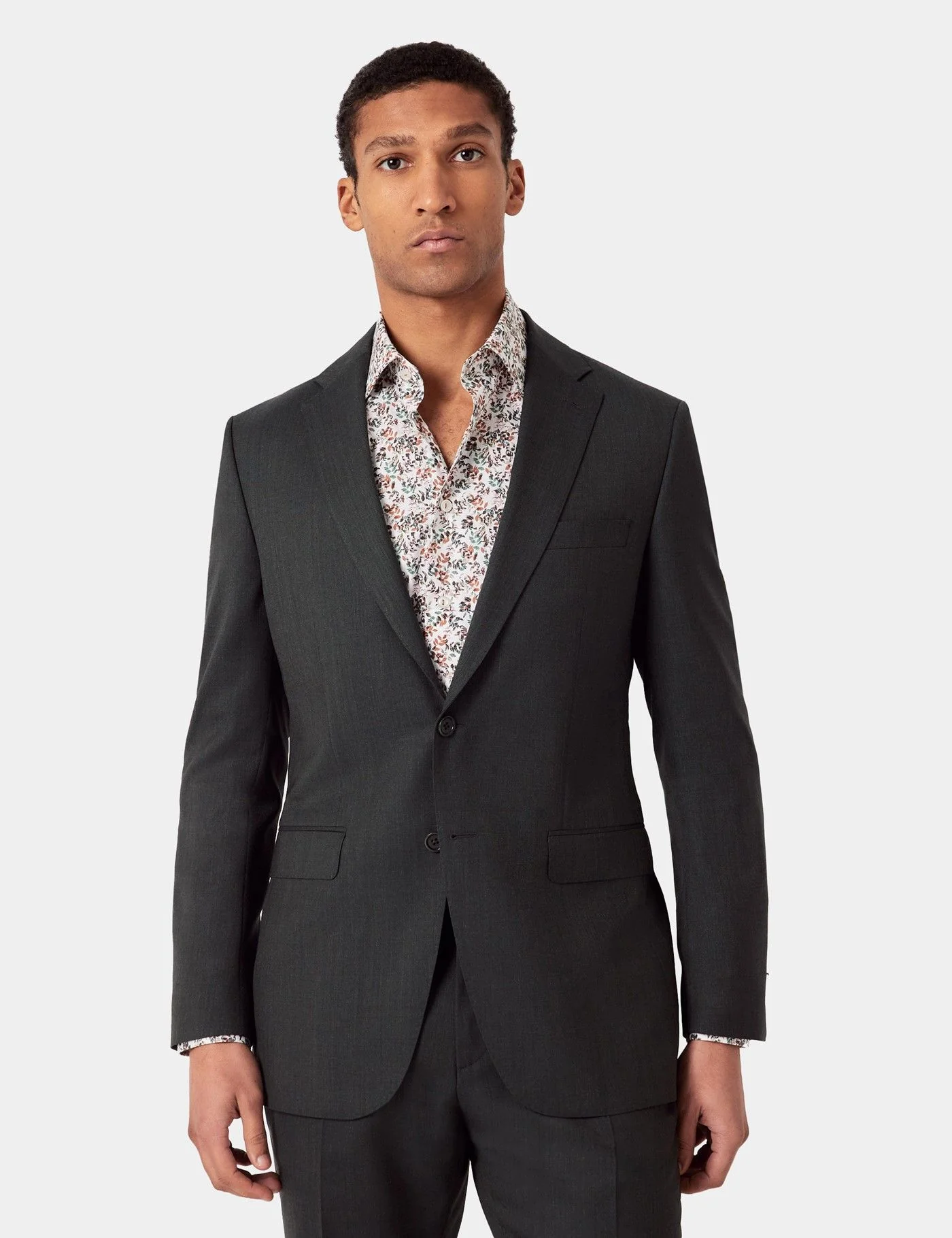 Slim Fit Olive Crepe 1913 Suit Jacket primary image