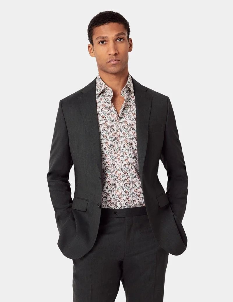 Slim Fit Olive Crepe 1913 Suit thumbnail 9