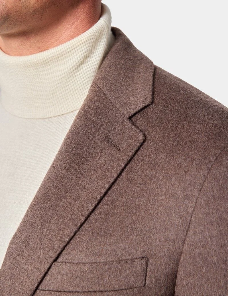 Slim Fit Taupe Blazer thumbnail 3