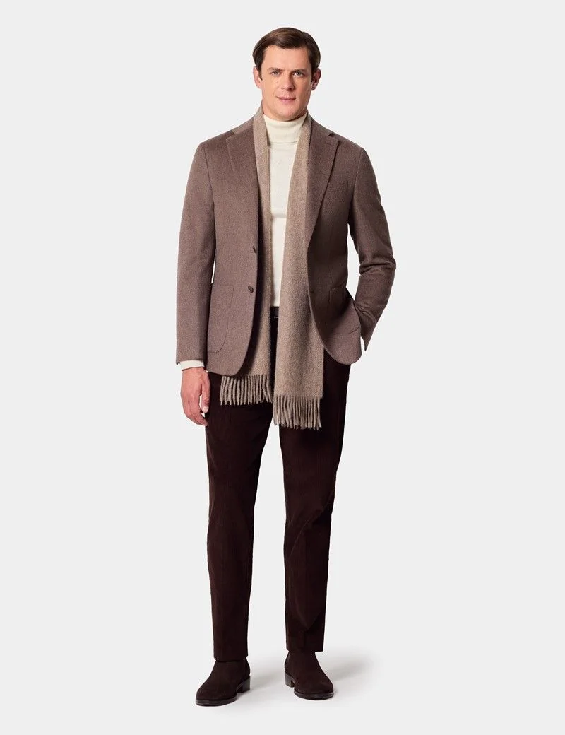 Slim Fit Taupe Blazer thumbnail 9