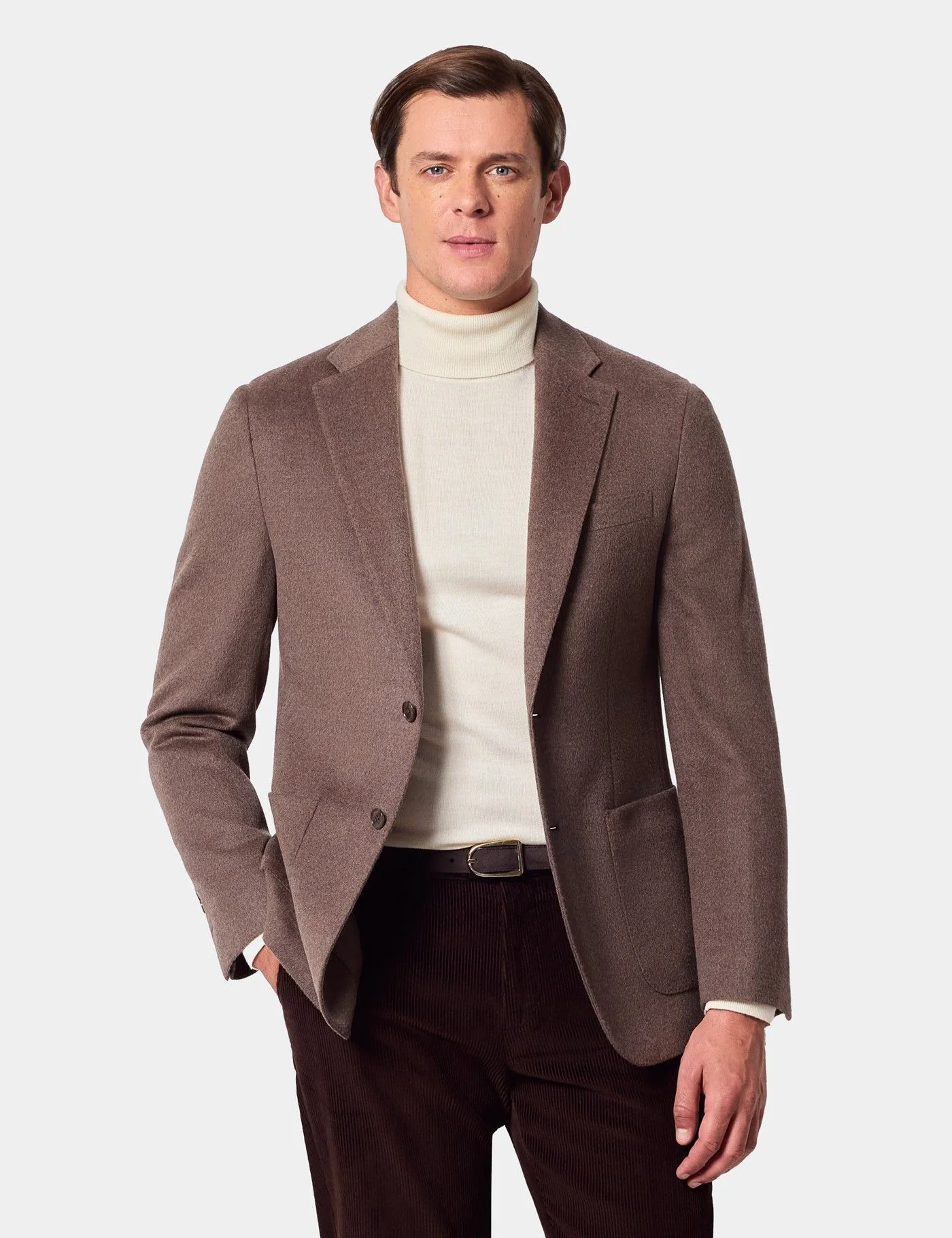 Slim Fit Taupe Blazer primary image