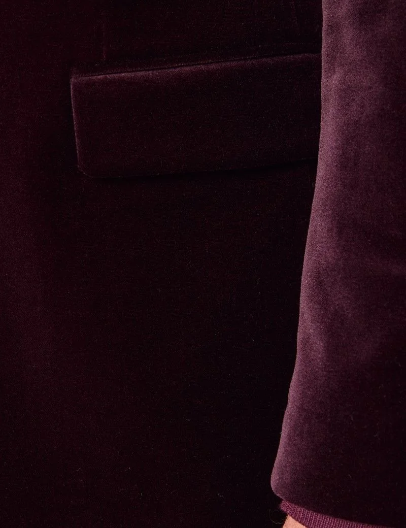 Slim Fit Wine Jacket thumbnail 4