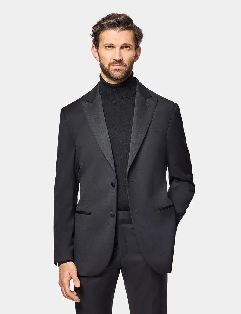 Tailored Fit Black 1913 Dinner Suit Jacket thumbnail 5